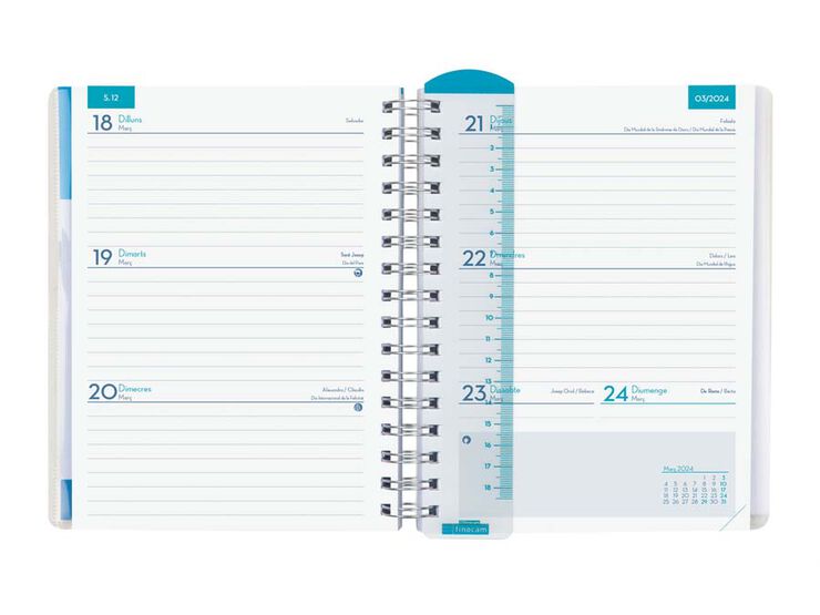 Agenda Magistral Finocam 1/4 SV 23-24 Blau Cat