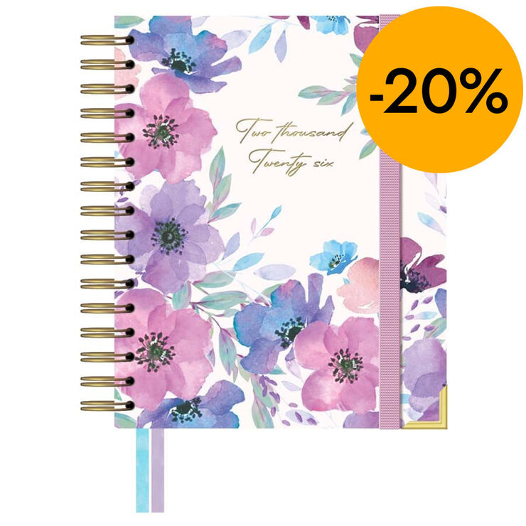 Agenda espiral Takenote A5 d&iacute;a/p&aacute;g mult 2026 Carla