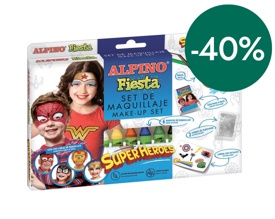 Maquillatge barra Fiesta Superheroes 6 colors