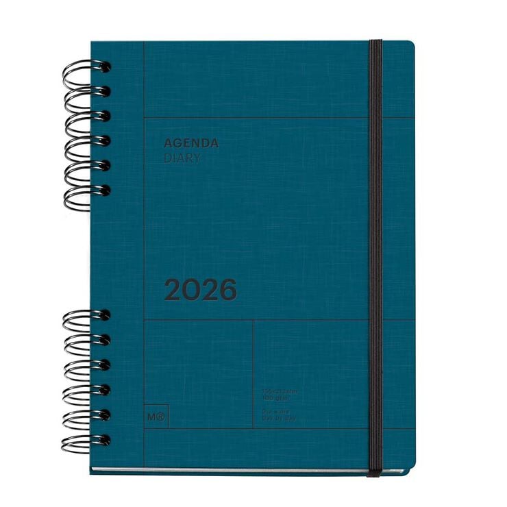 Agenda Miquelrius Plus W-O día/pág mult 2026 Basic azul marino