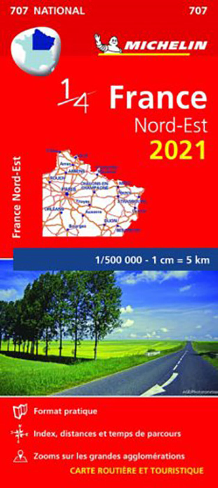 Mapa National France Northeastern 2021