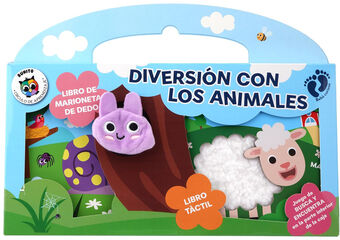 Diversi&oacute;n con los animales (Caja:1 Libro T&iacute;tere+1 Libro T&aacute;ctil)