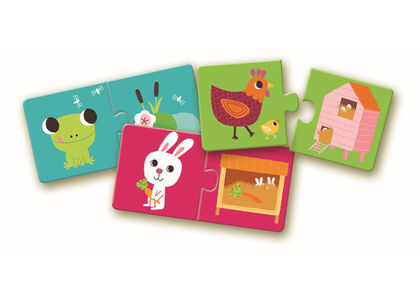 Puzzle Habitat Djeco 24 piezas Puzzle Habitat Djeco 24 piezas