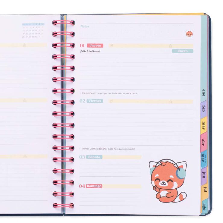 Agenda escolar Mr. Wonderful Wonder sem/vista cas 2025-26 Planazos, ilusiones y buenas vibraciones
