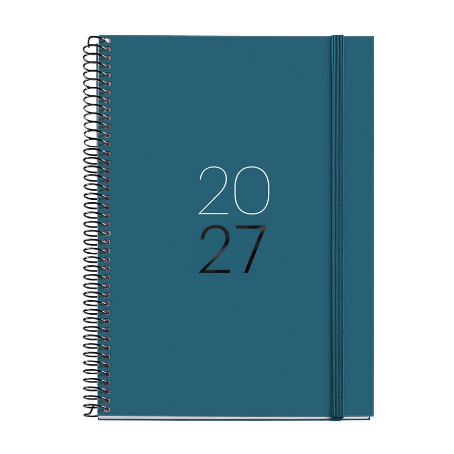 Agenda Miquelrius Espiral Plus Semana Vista Catal&aacute;n 2027 Calm Ocean