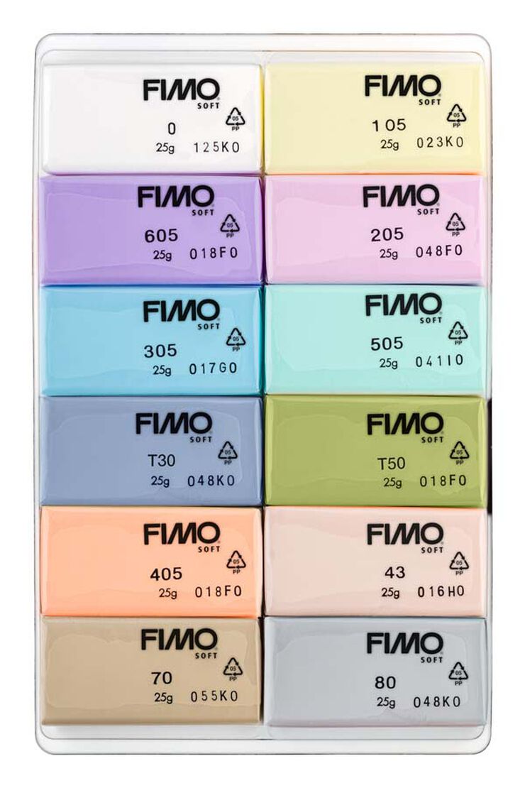 Pasta modelar Fimo Soft pastel 12 colors