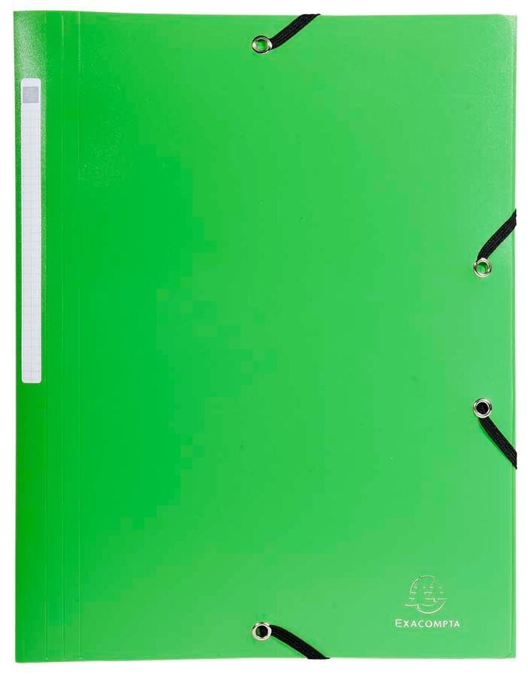 Carpeta solapes i gomes A4 Exacompta verd