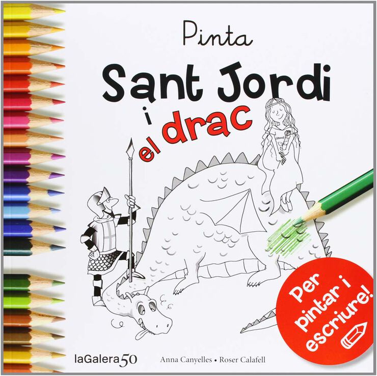 Pinta i escriu Sant Jordi i el drac
