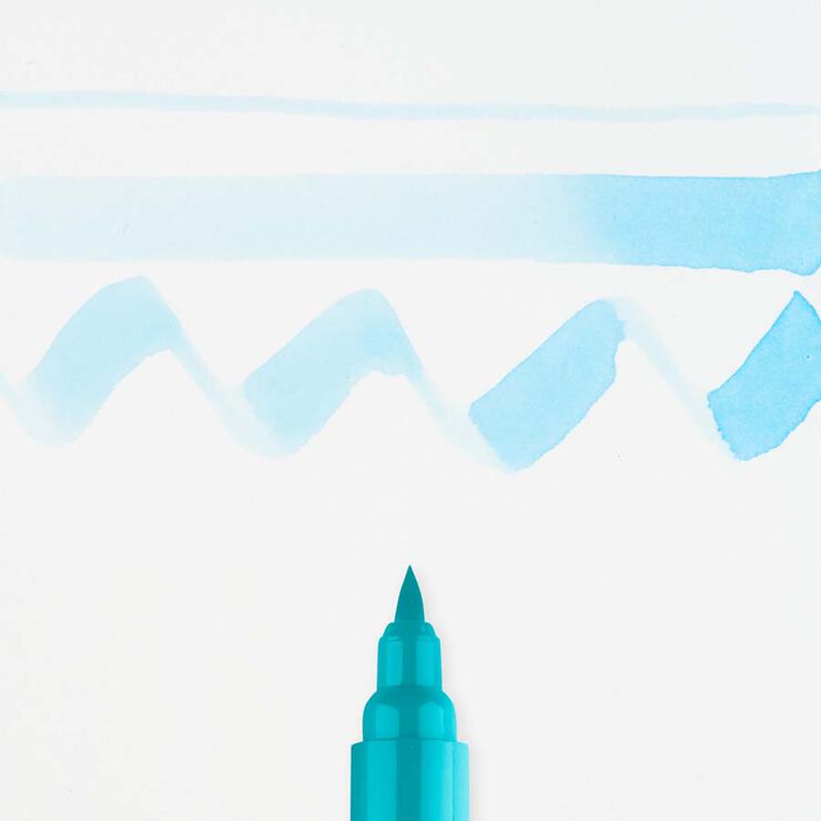 Rotulador Ecoline Brush Pen azul pastel 580