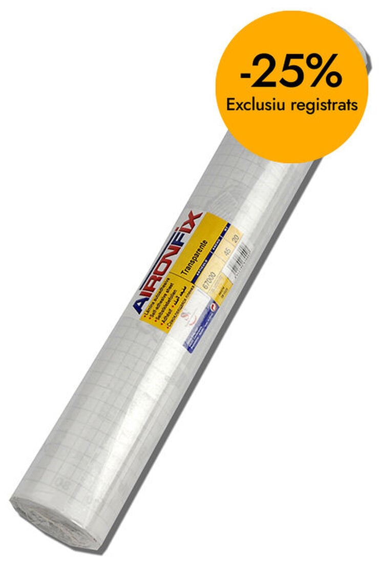 Folre de llibres adhesiu permanent Airofinx rotlle 0,5x3m