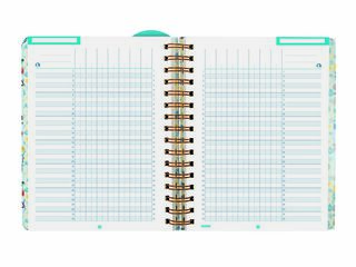 Agenda Profesor Design | 1/4 Semana Vista, Castellano (2026-2027) &ndash; Flower