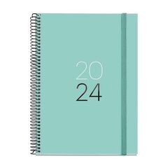 Agenda espiral plus MiquelRius sem/vista cat 2024 Calm aqua