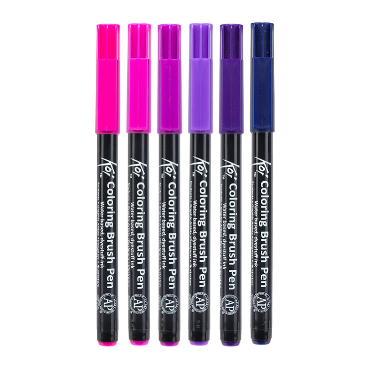 Retoladors Brush Koi Galaxy 6 colors Retoladors Brush Koi Galaxy 6 colors