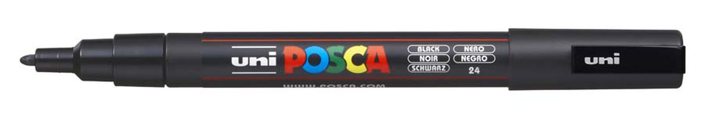 Rotulador Posca PC-3M negro