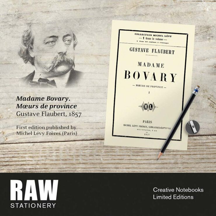 Libreta A5 Raw Stationery Primera Edición Madame Bovary