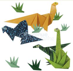 Caixa creativa Origami Dinos Avenue Mandarine