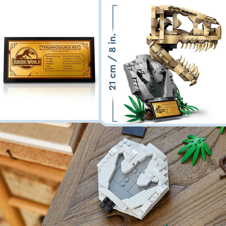LEGO® Jurassic World Fósiles de Dinosaurio: Cráneo de T. Rex 76964