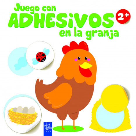 Juego con adhesivos en la granja +2. Gal