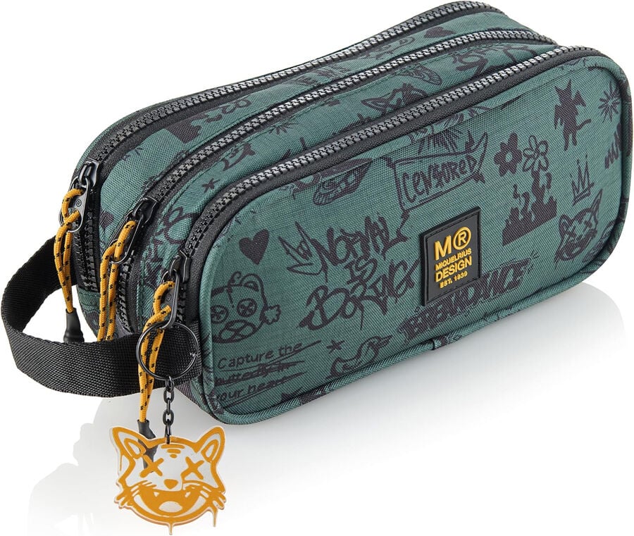 Estuche Triple MQR Not Boring Verde