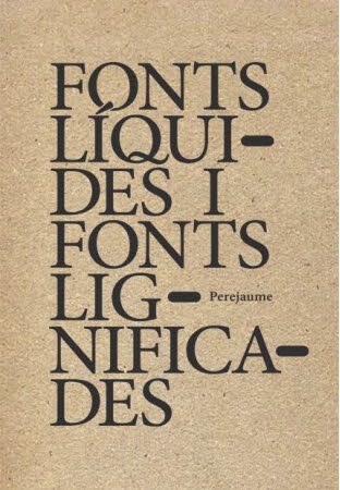 Fonts L&iacute;quides I Fonts Lignificades