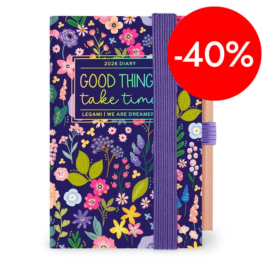 Agenda Legami Mini 2dia/p&agrave;g mult 2026 Flowers