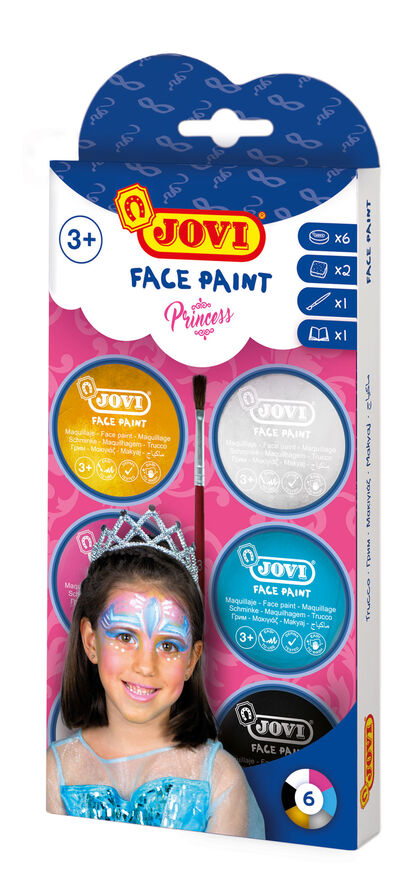 Maquillaje en crema Jovi Princess 6 colores