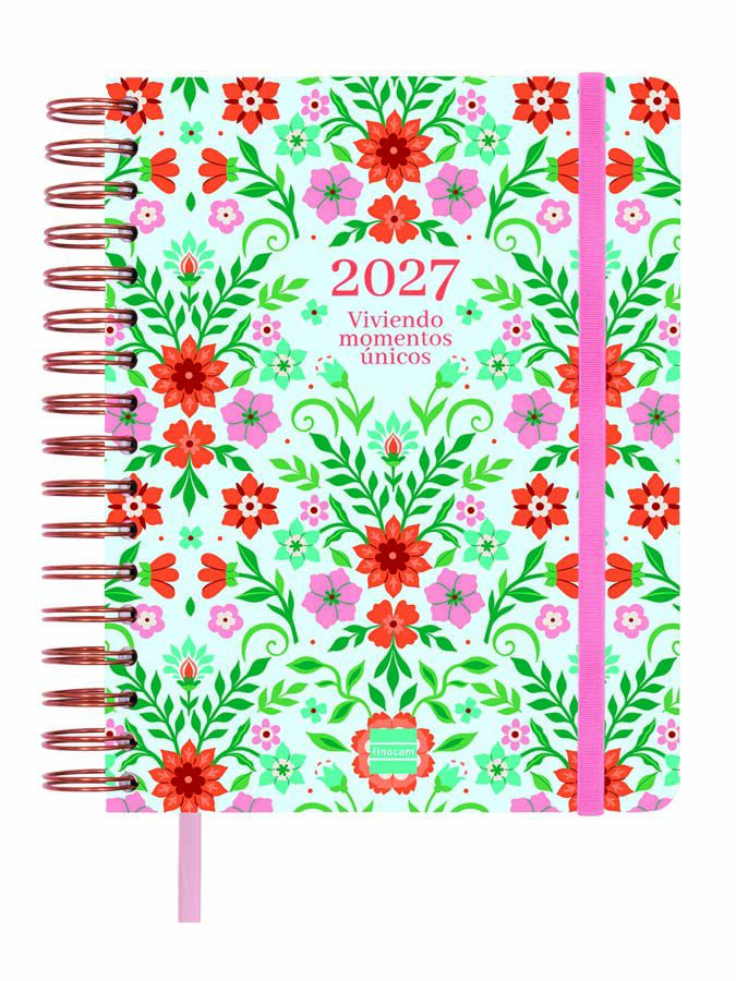 Agenda Finocam 16M Vitae 1/4 Sem/Vista Castellano 2026-27 Azul