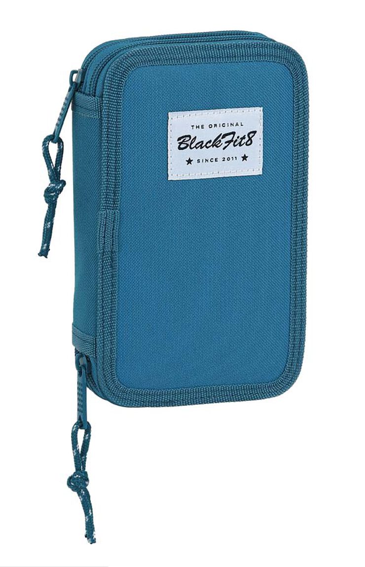 Plumier doble Blackfit 8 azul