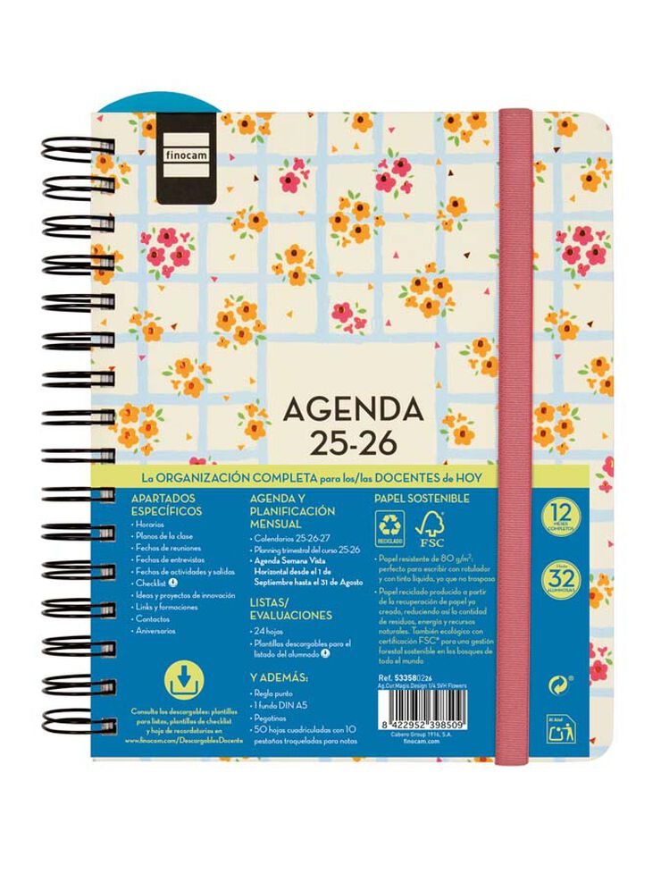 Agenda Finocam docente Magistral Design 1/4 sem/vista cas 2025-26 flower