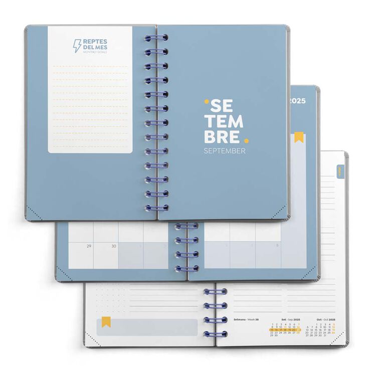 Agenda escolar Miquelrius Activa sem/vista cat 2025-26 Tigres