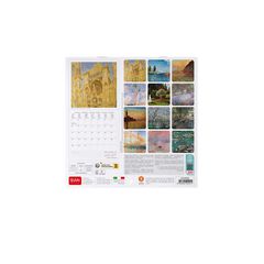 Calendario pared Legami 18X18 2024 Claude Monet