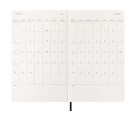 Agenda Moleskine 12 mesos setm/vista 2026 tapa tova L negre