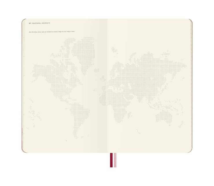 Agenda Moleskine 18 mesos dia/p&agrave;g L tapa dura Sakura