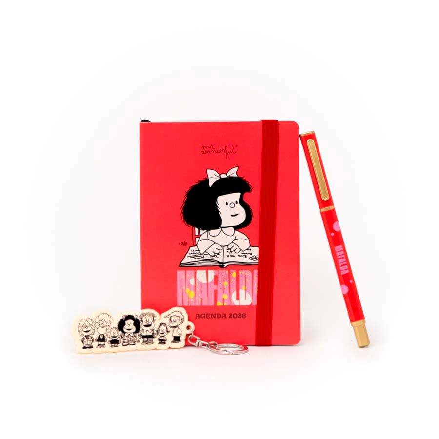 Set Agenda Mafalda A6 setm/vista 2026 cast + Clauer