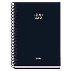 Agenda Escolar Dohe Espiral A5 sem/vista castellano 2026-2027 Vibes negro