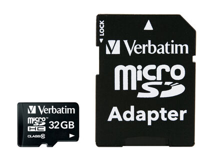 Tarjeta de memoria Verbatim Micros SDHC 32GB Tarjeta de memoria Verbatim Micros SDHC 32GB