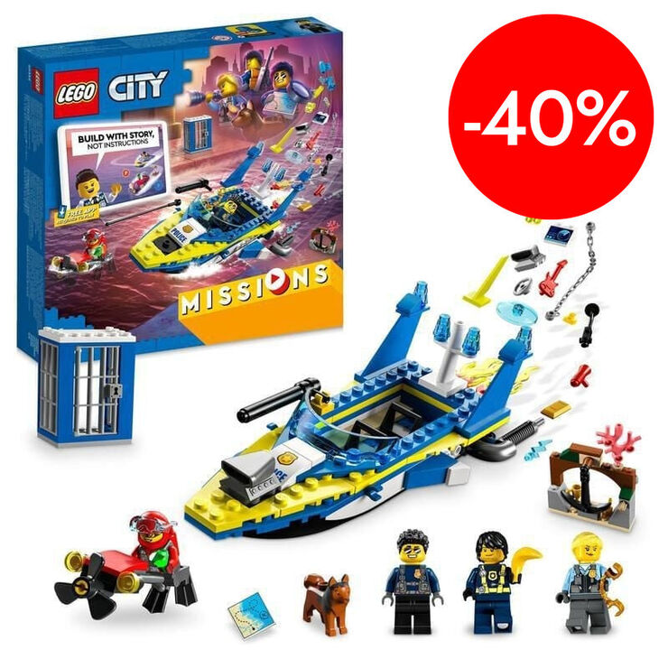 LEGO&reg; City  Misiones de Investigaci&oacute;n de la Polic&iacute;a Acu&aacute;tica 60355