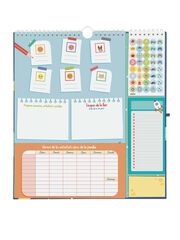 Calendario Finocam pared 16 meses plus cat 2025-26 Familiar