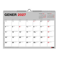 Calendario Miquelrius Pared A4 Catal&aacute;n Chromatic 2027 Multicolor