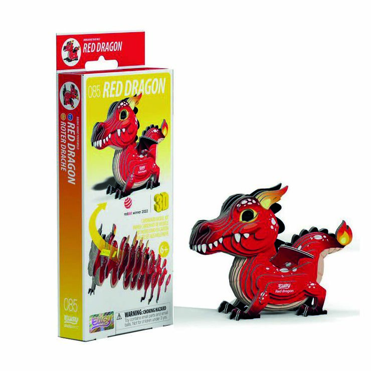 Puzle 3D Eugy Drag&oacute;n rojo