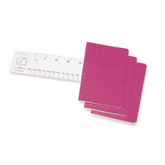 Pack 3 Llibretes Moleskine P Rosa Ratlla