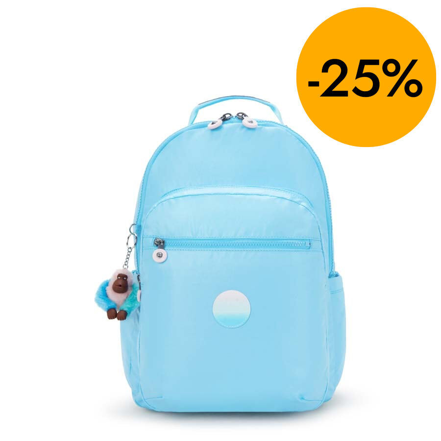 Motxilla Kipling Seoul Lap Sea Blue Met