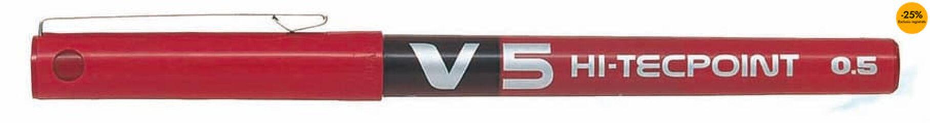 Roller Pilot V5 Hi-Tecpoint rojo