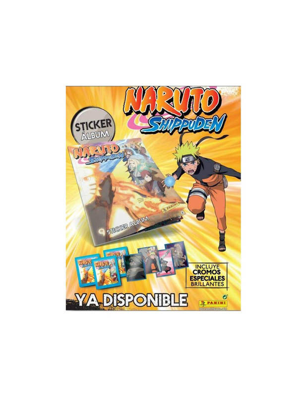Starter Pack (&aacute;lbum + 4 sobres) Naruto Shippuden