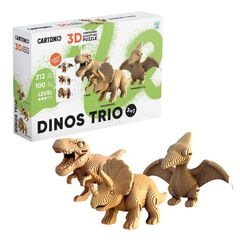 Puzzle 3D Cartonic Dinos Trio