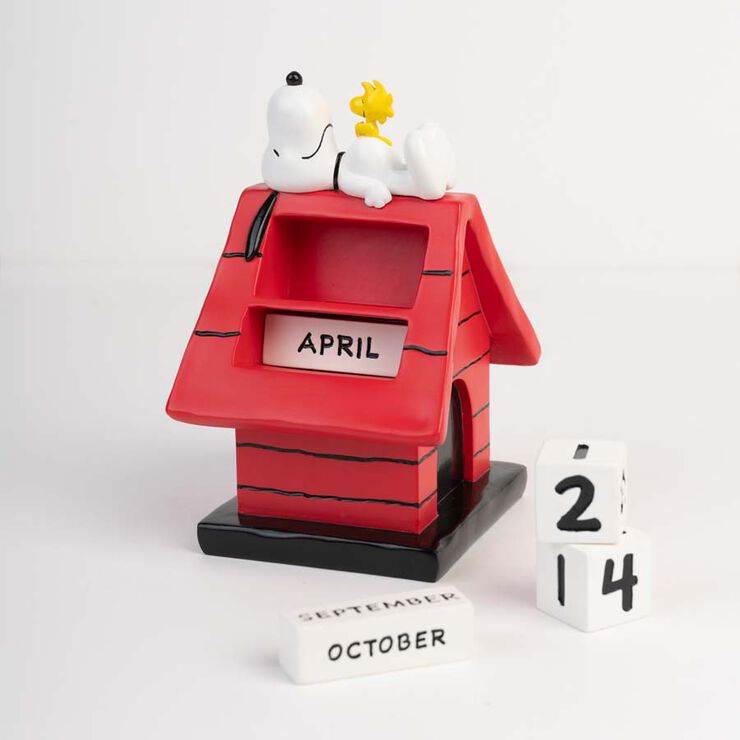 Calendario perpetuo 3D Snoopy Doghouse