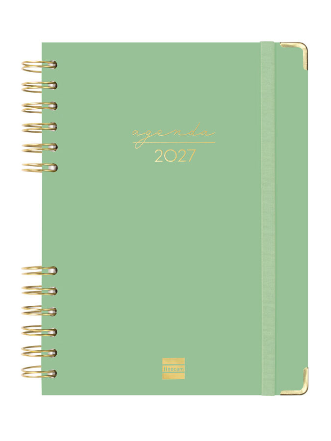 Agenda Finocam Alma D&iacute;a P&aacute;gina 2027 Catal&aacute;n Verde