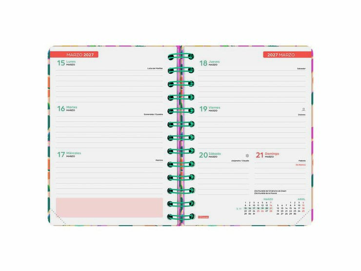 Agenda Escolar Cosmocart | 1/8 Setmana Vista, Castell&agrave; (2026-2027) &ndash; Melisa