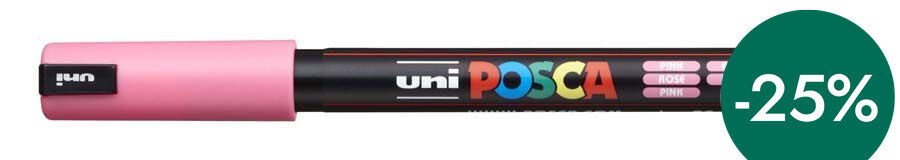 Retolador Posca PC-1MR 0,7mm rosa