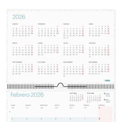 Calendari Miquelrius paret A3 2026 castellà Lovely